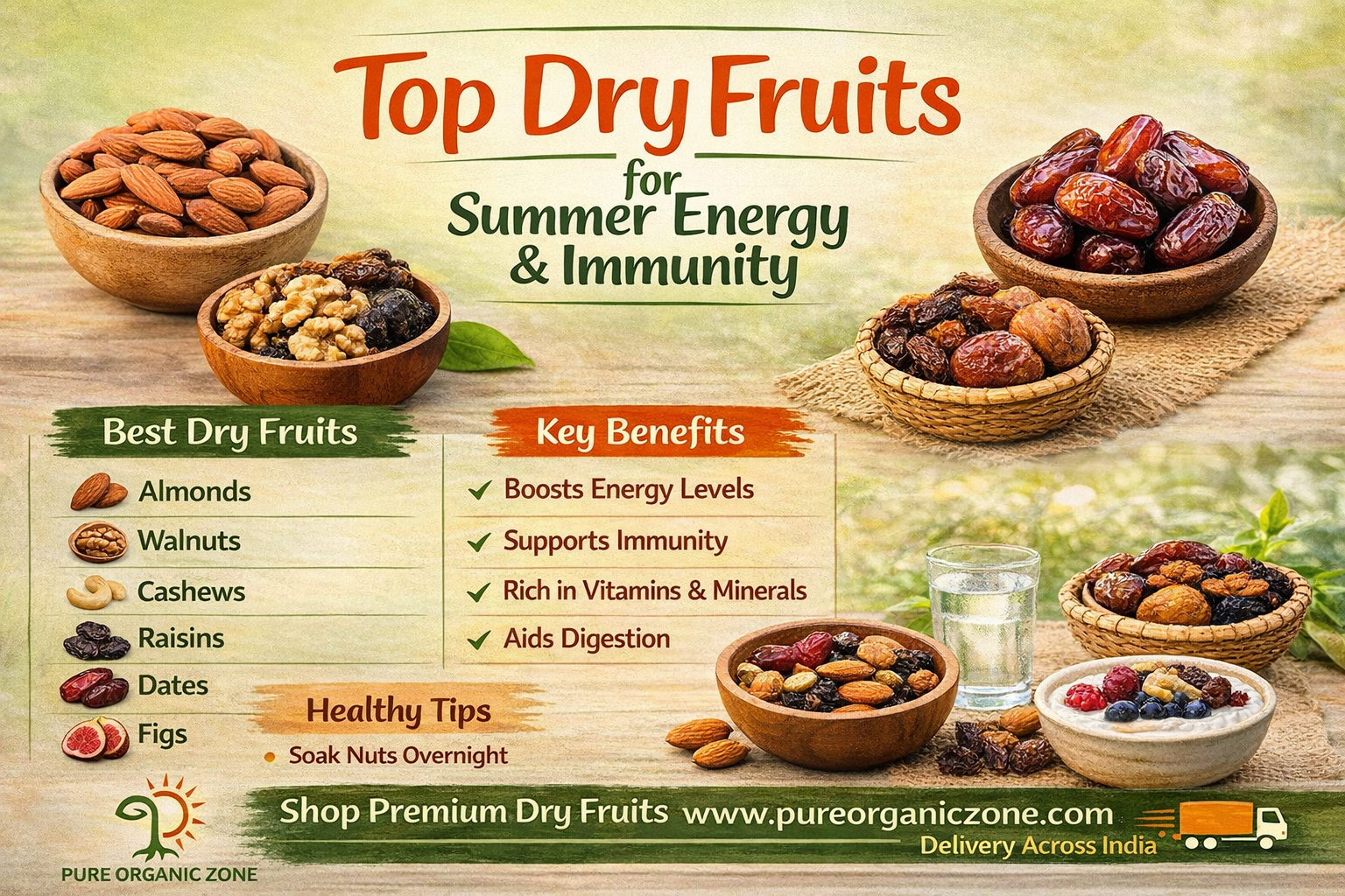 Top Dry Fruits for Summer Energy & Immunity